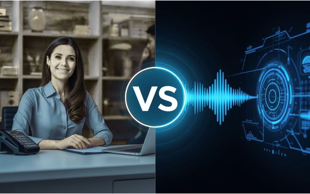 Recepcionista tradicional vs. agente telefónico con IA: comparativa real de costes y resultados