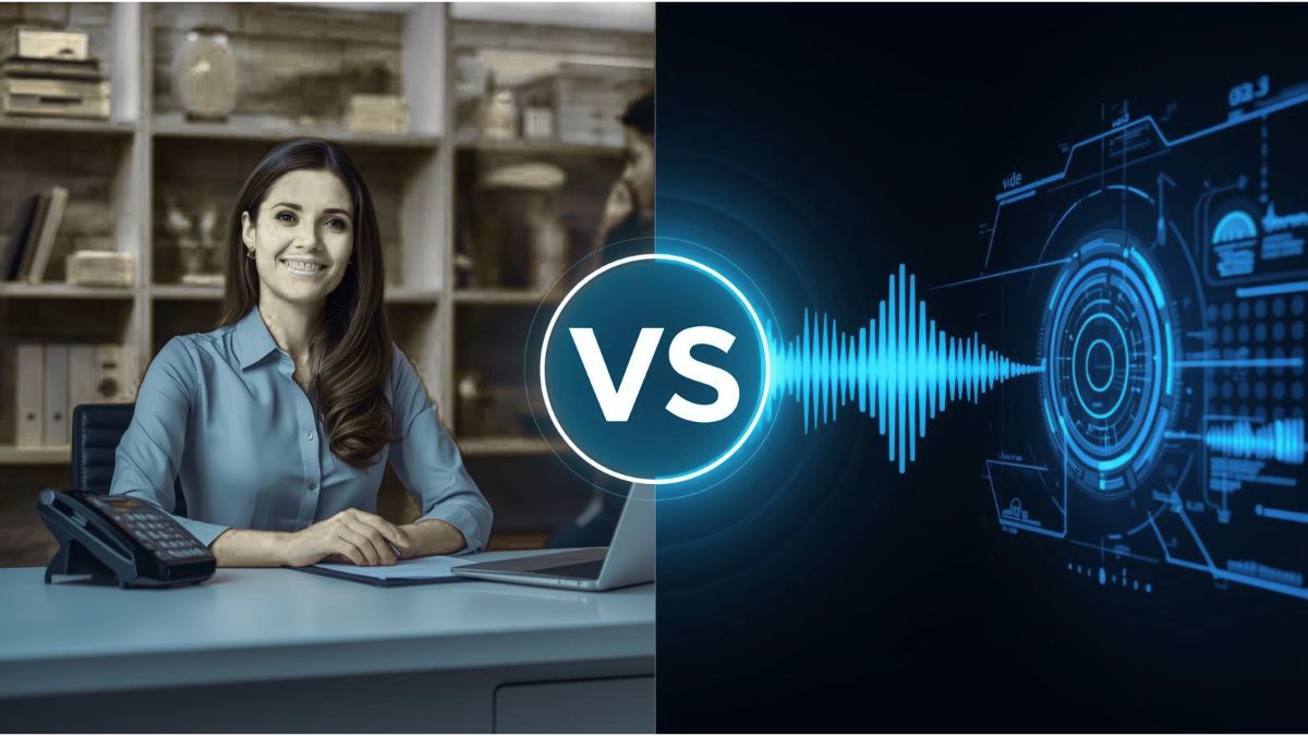 Recepcionista vs agente IA comparativa de costes