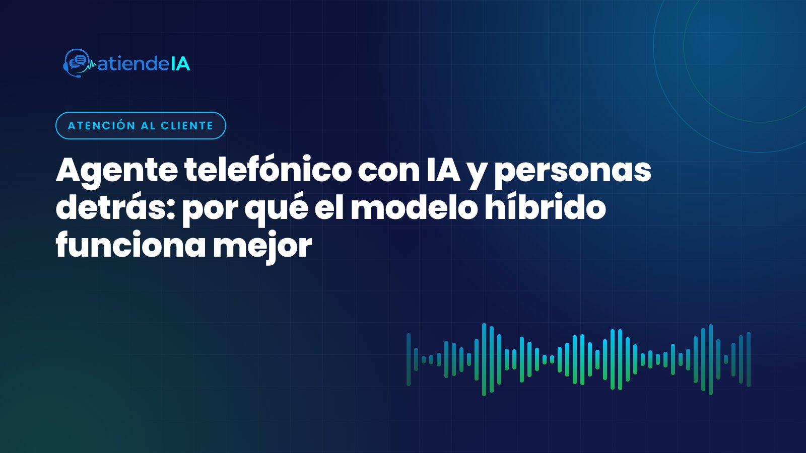 Portada: Agente telefónico con IA y personas detrás: por qué el modelo híbrido funciona mejor